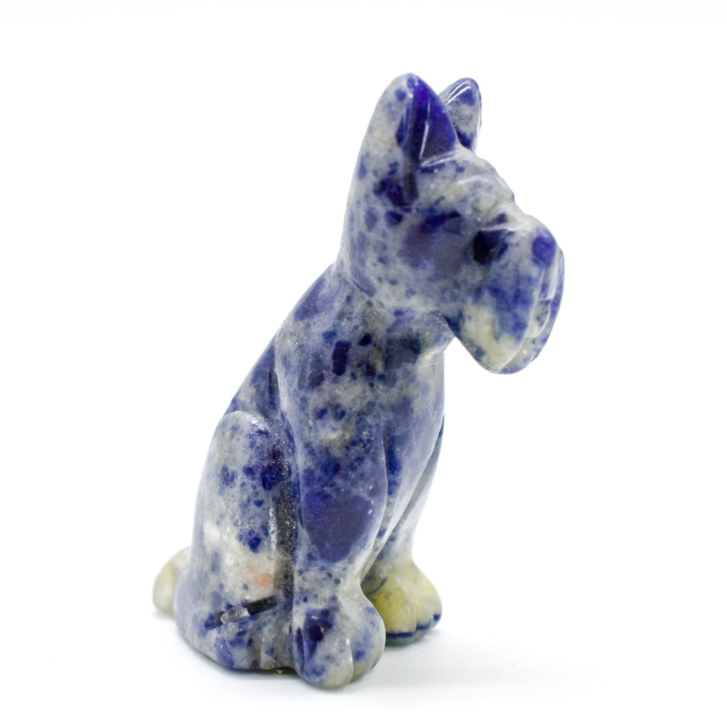 Figural Carved Gemstone Dogs
