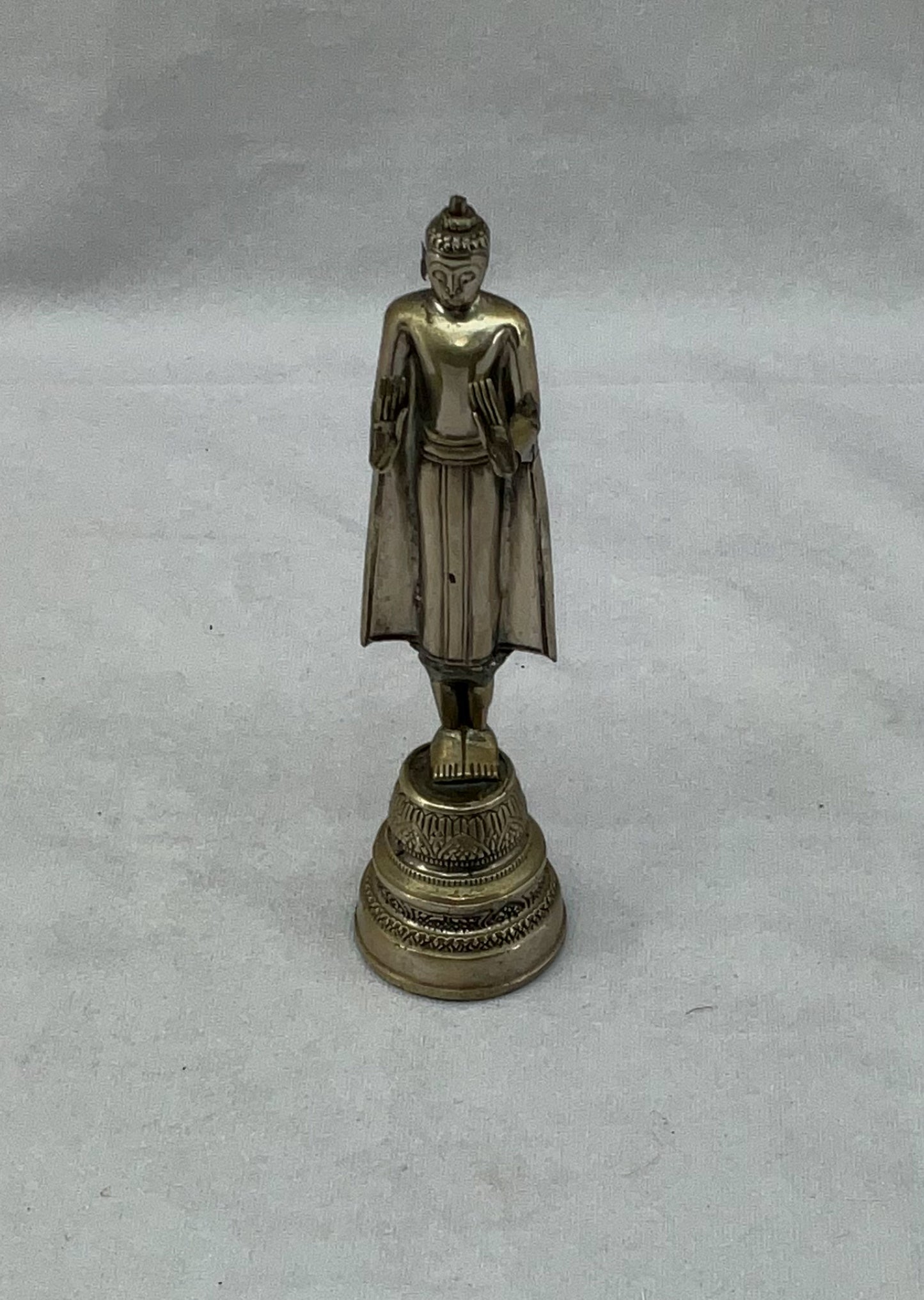Vintage Silver Alloy Thai Lopburi Style Buddha