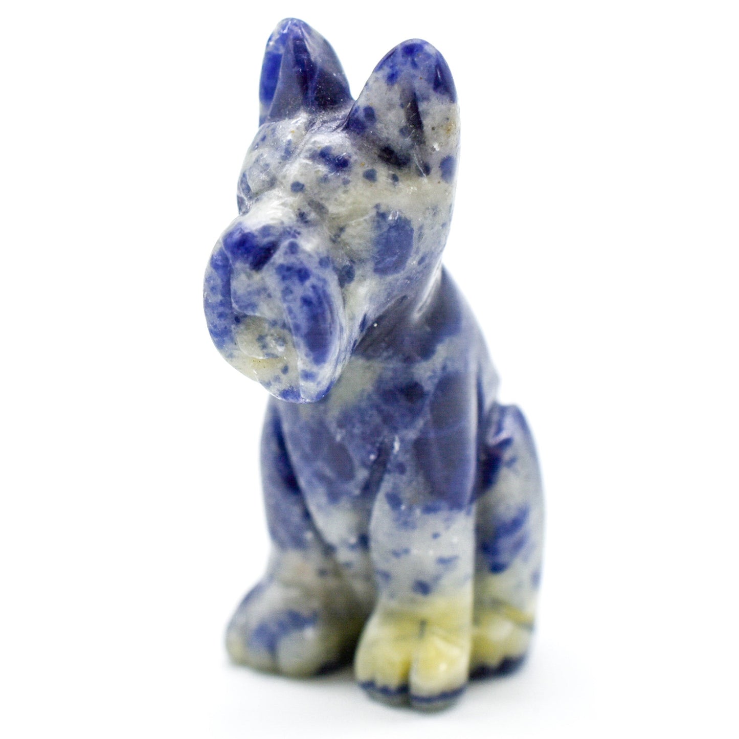 Figural Carved Gemstone Dogs
