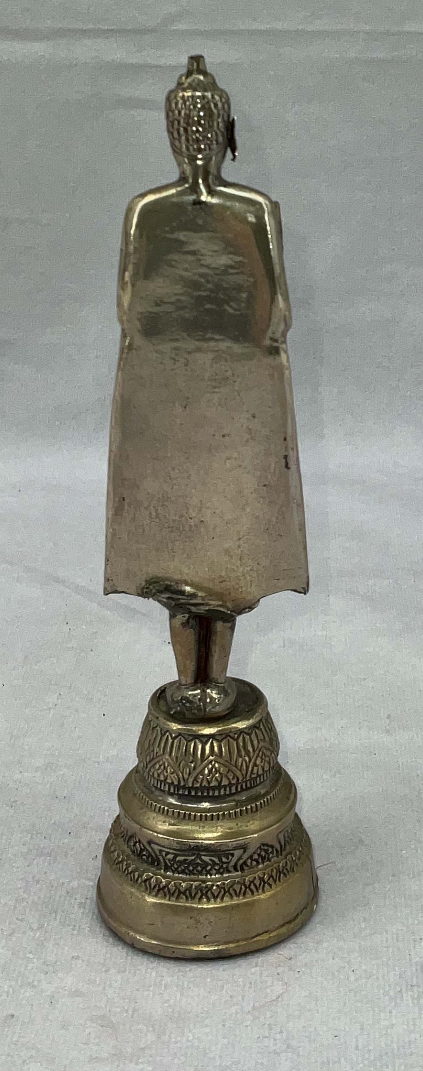 Vintage Silver Alloy Thai Lopburi Style Buddha