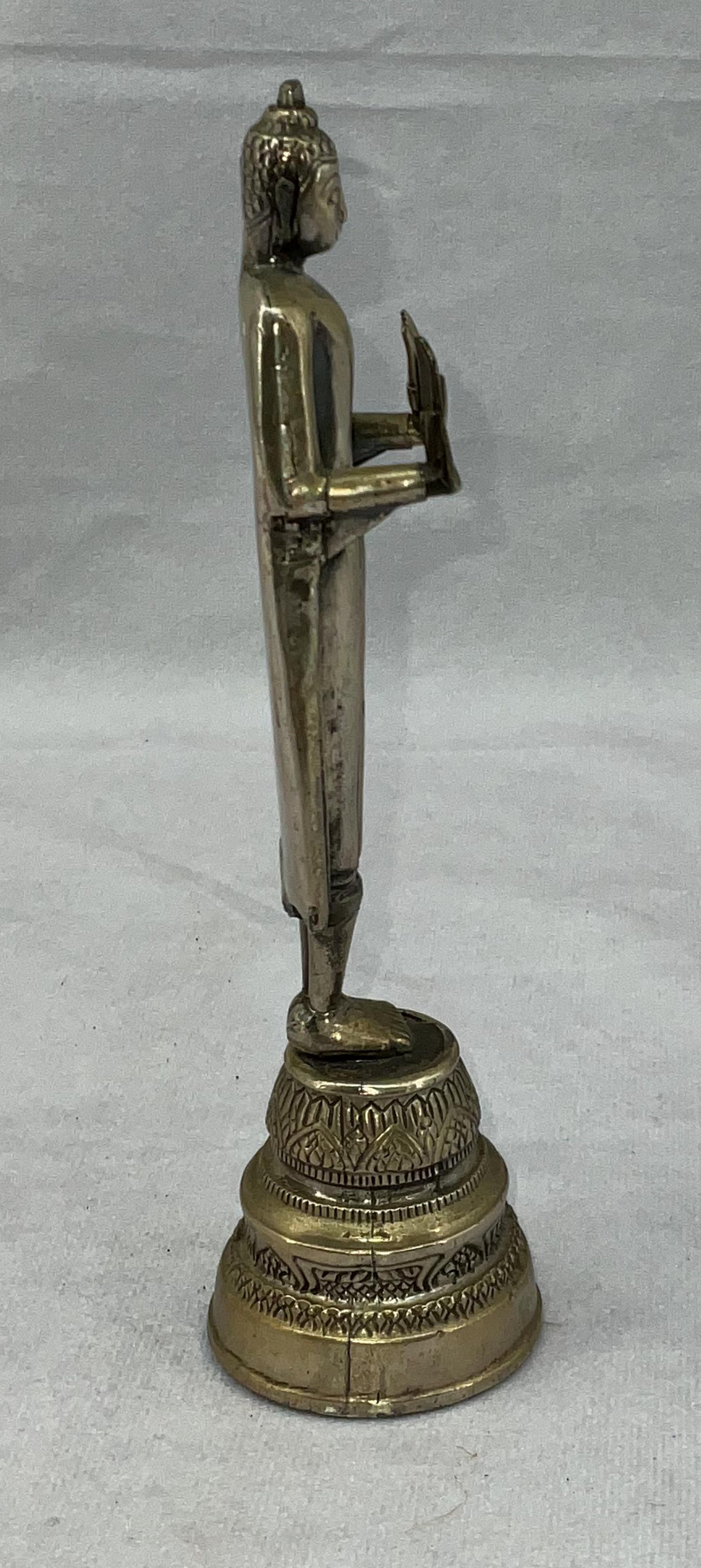 Vintage Silver Alloy Thai Lopburi Style Buddha