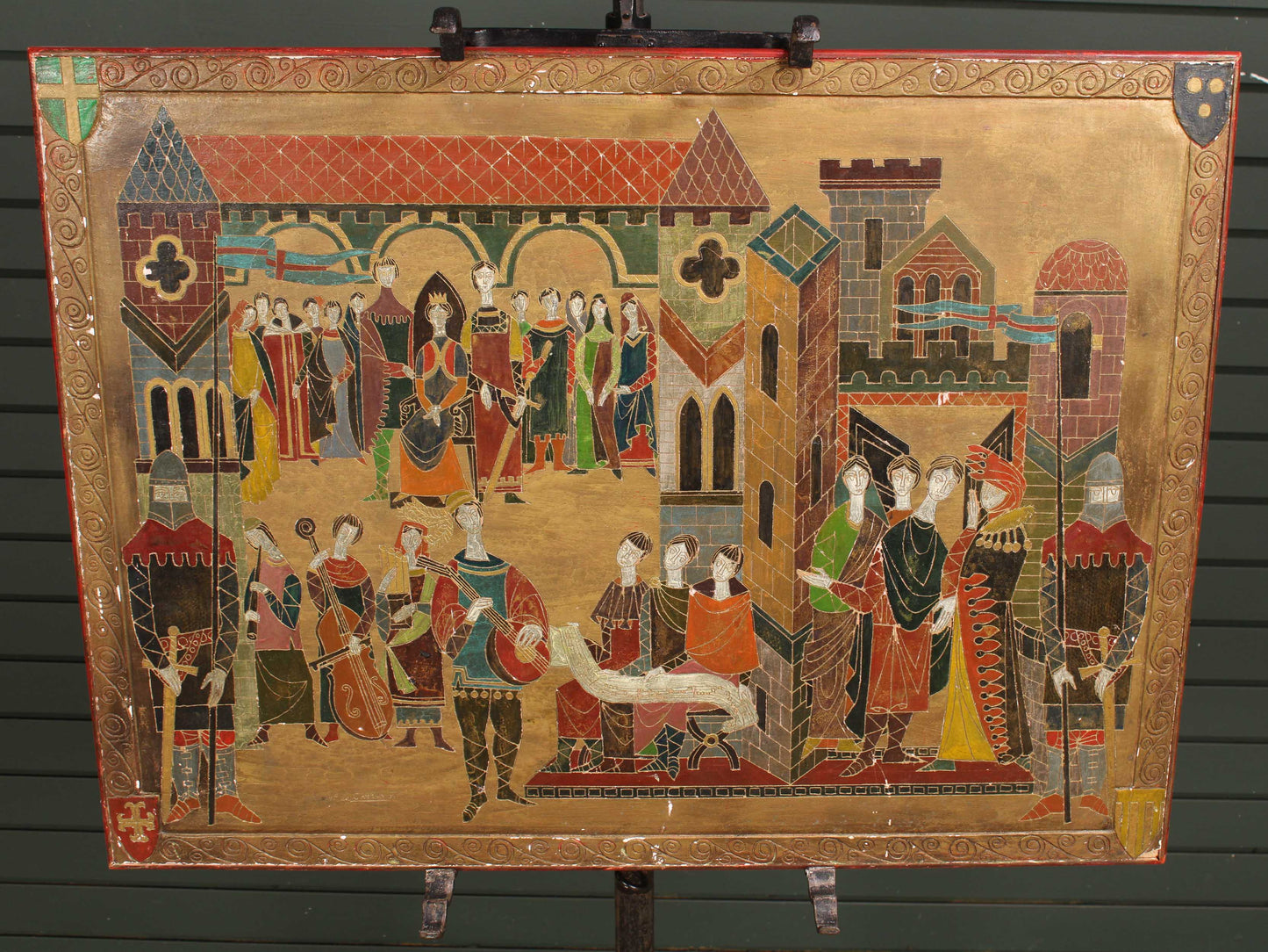 Jean-Pierre Cayeux, Renaissance Revival Sgraffito Plaque, 1961