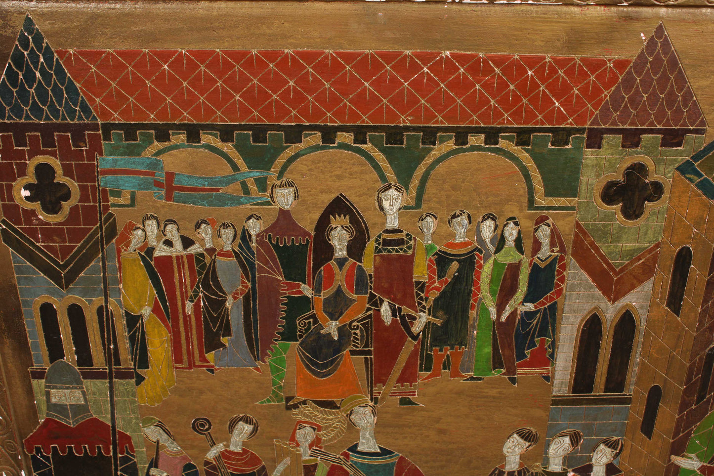 Jean-Pierre Cayeux, Renaissance Revival Sgraffito Plaque, 1961