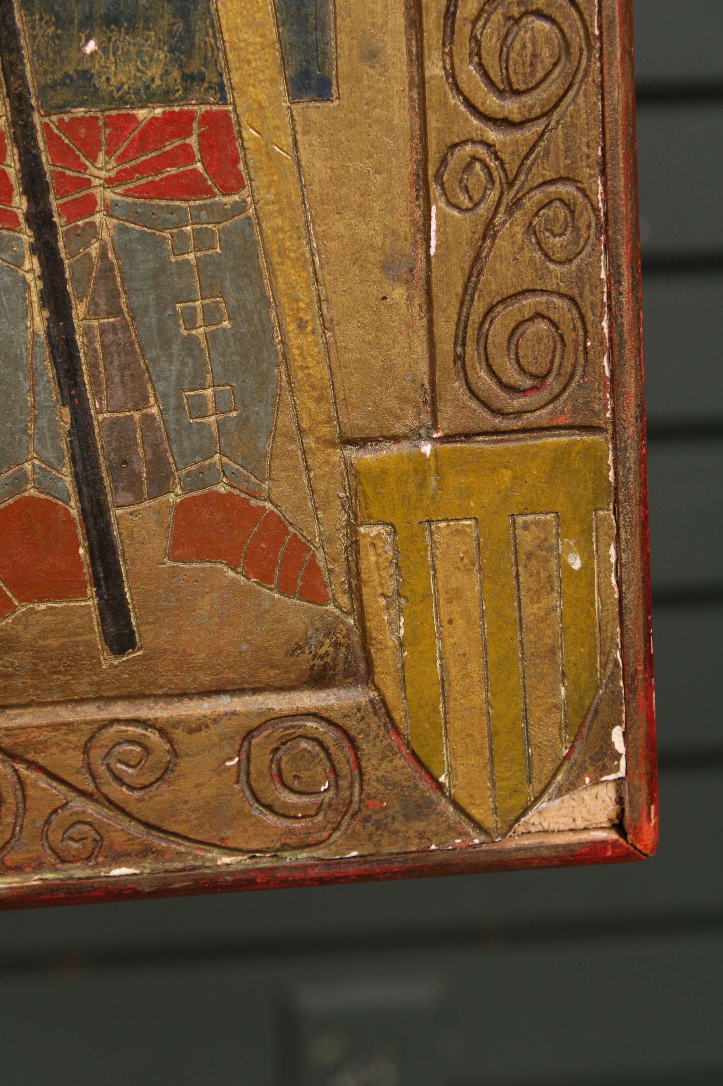 Jean-Pierre Cayeux, Renaissance Revival Sgraffito Plaque, 1961