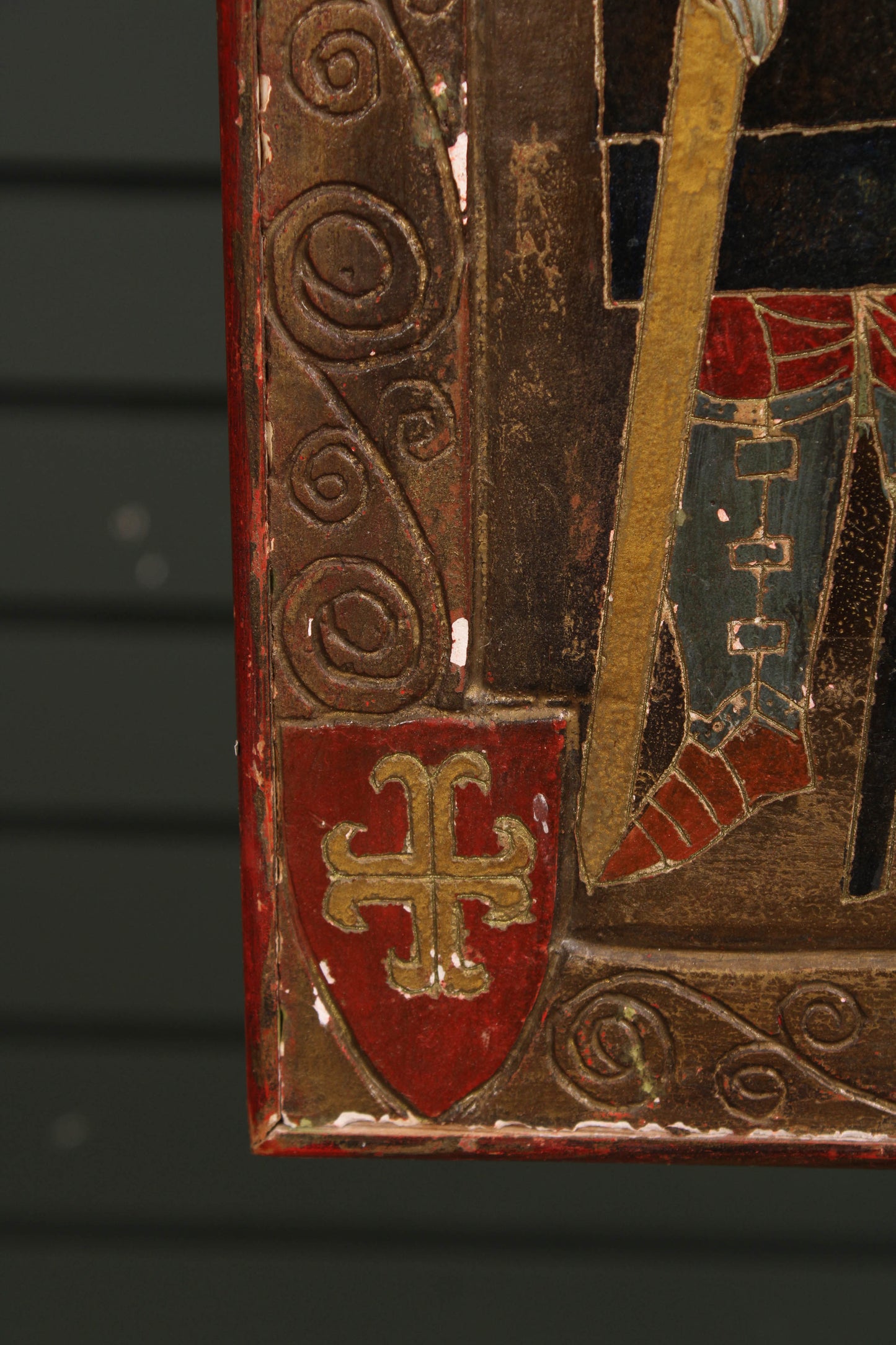 Jean-Pierre Cayeux, Renaissance Revival Sgraffito Plaque, 1961